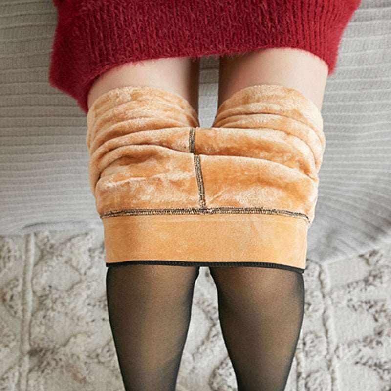 Meia Calça Térmica Translúcida - Winter Fashion